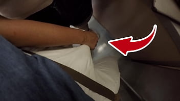 Unknown Blonde Milf With Big Tits Started Touching My Dick In Subway ! That' Called Clothed Sex?