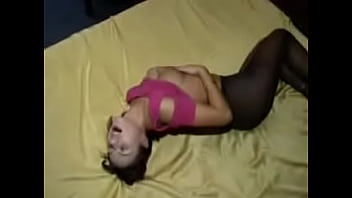 Teen Black Pantyhose Tease 1