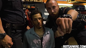 Two Officers Arrest A Guy Then Fuck Him (part 1) - Gay Porn