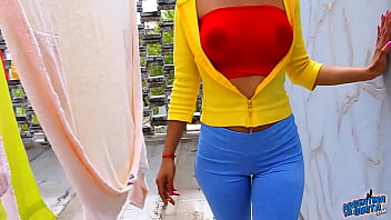 Perfect Big And Round Latin Ass! Tight Leggins And Big Tits!