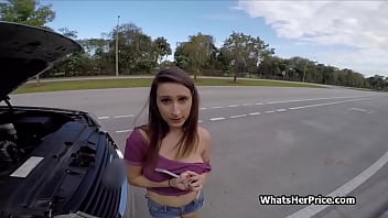 Stranded Big Tit Plays With My Cock In Traffic