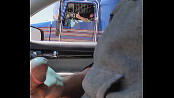 Trucker Watches Me Cum