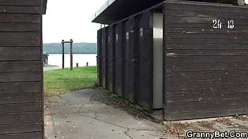 Hot Sex On Public With Busty Granny And Horny Boy