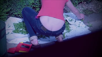 Spying On Neighbors Sexy Wife - Just Wanna Fuck Her In The Ass So Bad