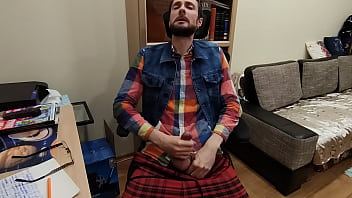 Wanking On An Office Chair