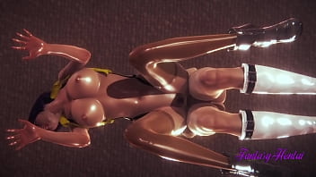 Cowboy Bebop Hentai 3d - Faye Valentine Blowjob With Cum In Her Mouth And Fucking Her Pussy With Creampie