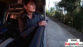 Petite Amateur Thai Teen Cherry Sucking A Massive White Dick