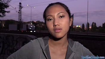 Pickedup Asian Publicly Doggystyled Outdoors