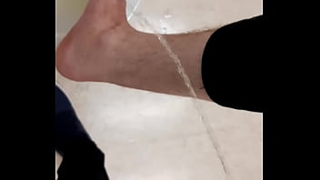 Taking A Piss On My Size 12 Foot At Work