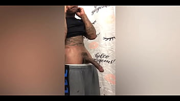 Jackin My Pretty Dick Busting Loads In My Step Aunts Bathroom Making A Mess