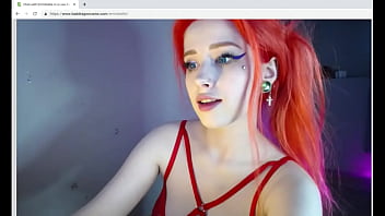 Red Headed Cosplay Slut Sucks Bad Dragon Dildo Dry