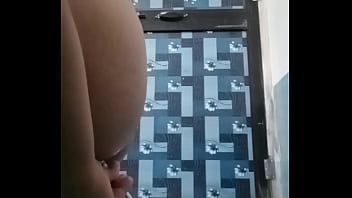 She Use Brush Stick In Tight Butthole