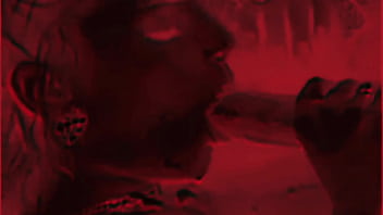 Dharla 666 Milks Black Cum At A Hellish Blowjob