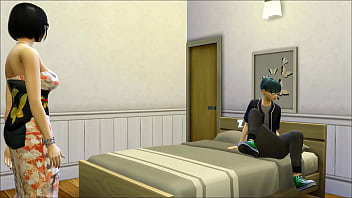 Step Mom Wakes Up Her Stepson To Help Him How To Satisfy A Woman Because He Does Nothing But To Stay In Bed - Stepmom And Stepson