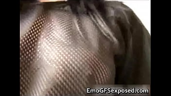 Tasty Brunette Emo Bedroom Striptease