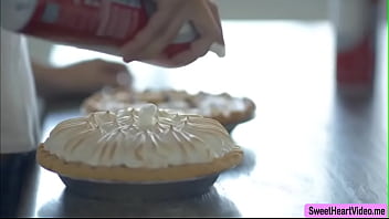Serena And Leda Does A Mess On The Kitchen