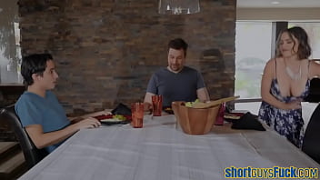Bigtits Cougar Fucked By Lil Guy Before Blowjob