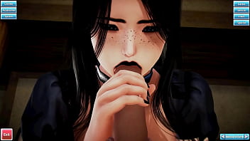 Goth Catgirl Maid Services Her Master