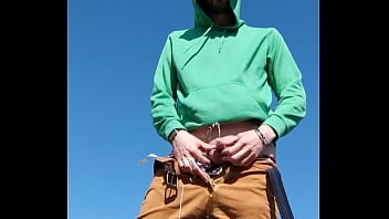 Pissing In Nature - cumshot, cum, cock, outdoor, masturbation, solo, public, gay, soloboy - Video 2140467