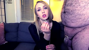 Chastity Tease Pov - POV, humiliation, femdom, femdom-pov, verbal-humiliation, caged-cock, chastity-male, brat-goddess, m - Video 1962524