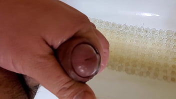 Golden Shower And Cum In The Shower