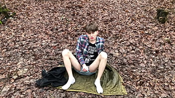 Camping With Daddy Outdoor /daddy Filmed Me _ Cum As Vulcano / Cute Boy