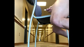 Risky Hallway Masturbation