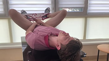 Daily Cum Shedule _ Hot Boy Masturbate While Lying On The Table! / Big Dick