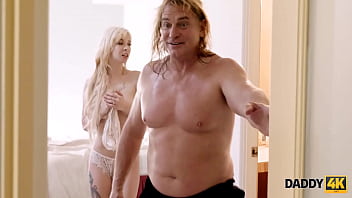 Daddy4k. Cunning Man Seduces Sons Cute Bride Before Wedding Ceremony