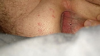 Anal Contractions As I Cum On My Ass Up Close.