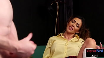 Voyeuristic Babe Teases Pussy For Wanking Sub