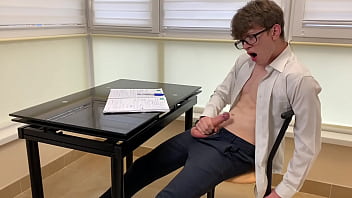 Boy Wanking _ He Is Too Horny For Study / Big Dick(23cm)/uncut