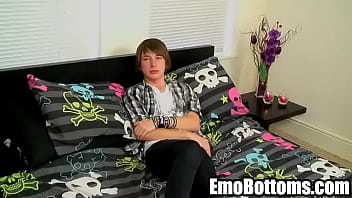 Emo Twink Devon Stevens Tugging On His Hard Cock