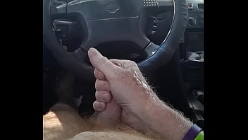 Naked Driver Jacks Off In His Car And Achieves Orgasm