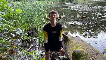 Naughty Teen Boy Jerking Off In Public Park , I Was Almost Caught ! / Big Dick / Cute / Fat Cock /