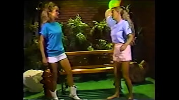 Dumb Brunette Chick Was Sitting And Goring Her Ox While Her Blonde Friends Have Been Taking It Out On Each Other And In So Doing Earned Her Portion Of Beating