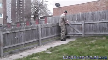 Chubby Brit And Inked Babe Bounce On Shlong