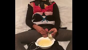 Sissy Piss Playing And Swallowing All