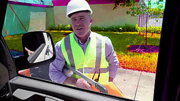 Straight Contruction Worker Gets Tricked Into Gay Sex