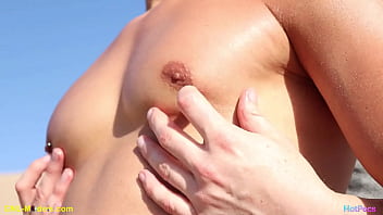 Beefy Pecs Getting Worshipped And Played In The Dunes!