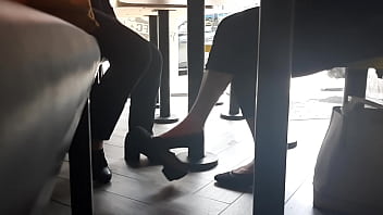 Candid Socks Flats Dangling