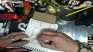 It' Time To Tracing Sketch Of The Mia Khalifa Porn Star - Dildo Art Business