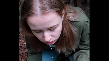 Forest Blowjob And Coming In Mouth