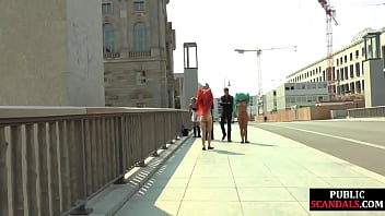 Public Slut Getting Humiliated Before Bdsm Gangbang