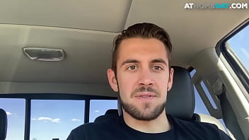 Hung Stud Jerks Cock Behind The Wheel