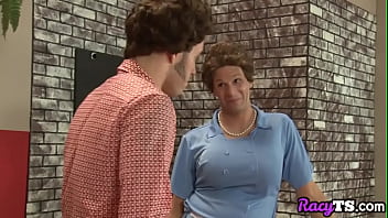 Trans Babe Jerking Until Cumming While Fucking Stepdad