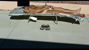 Outside Lounge Chair Stroking