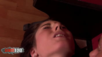 Skinny Brunette With Fitness Body Ass Fucked