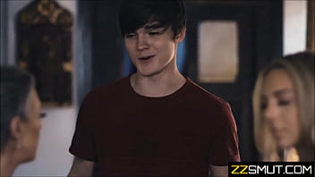 Step Brother Watches Step Sister Getting Frisky With Step Mom