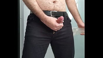 Gozada No Banheiro Do Trabalho - cumshot, bathroom, office, cumming, leitada, fleshlight, punheta, gozando, leche, soloboy, suited, e - Video 2077338